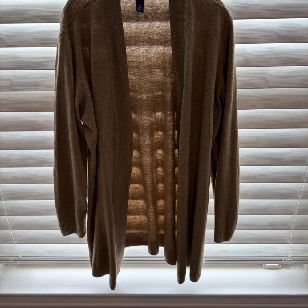 Karen Scott Women's Brown Cardigan Sweater